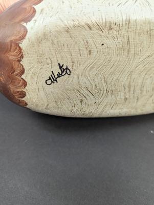 Signed Wooden Duck Decoy