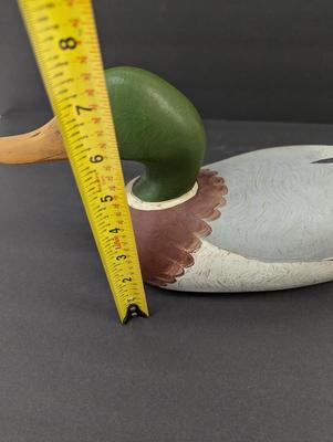 Sale Photo Thumbnail #1324: Signed Wooden Duck Decoy