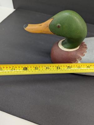 Signed Wooden Duck Decoy