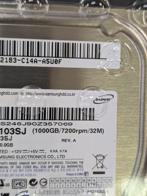 Samsung Hard Drive Model HD103SJ 1000GB #1