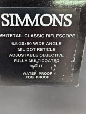6.5-20x50 Wide Angle Simmons Whitetail Classic Riflescope Choice A
