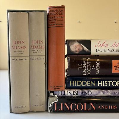Lot 516: US History & More: Lincoln & His America, Hidden History, Ellis Island, John Adams, Thomas Jefferson, History of the...