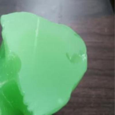 Lot 510: Beautiful Green Glass Foo Dog Sculptures on Wooden Stands