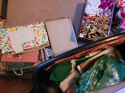 Lot of unused cards/envelopes for every occasion and gift bags boxes