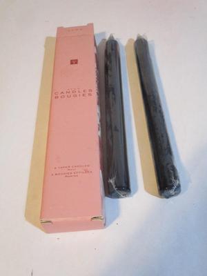 11 New Sets Of Avon Candles Bougies 2 Navy Taper Candles Per Set #172