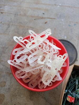 Christmas lights and clips
