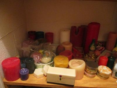 Vintage New & Used Candle Assortment
