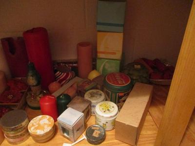 Vintage New & Used Candle Assortment