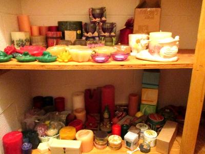 Vintage New & Used Candle Assortment