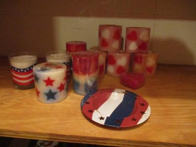 New Patriotic Celebration & Valentines Day Candles #174