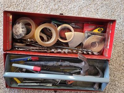 Small toolbox with hand tools