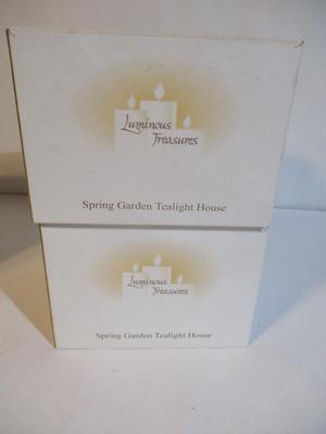 New Luminous Treasures Spring Garden Tealight Houses