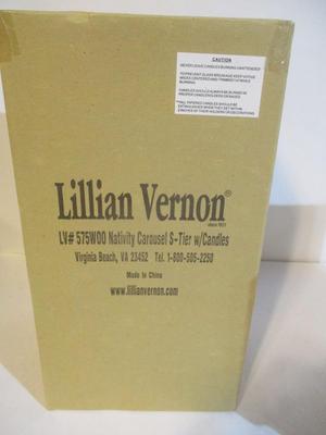 Lilian Vernon Christmas Wooden Nativity Carousel S-Tier 575W00