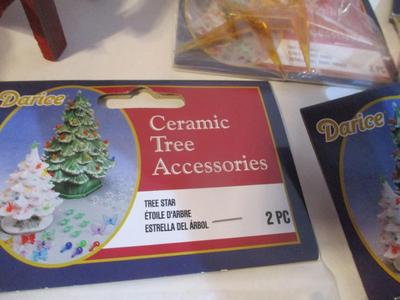New Assortment Of Holiday Decorations Gingerbread Village Ornaments Sleighs #196