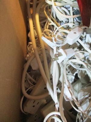 Assortment Of Christmas Lights & Power Cords