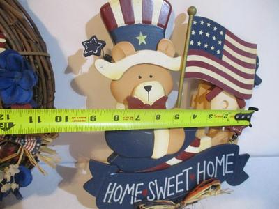 New Patriotic Decorative Wall Decor & Metal Bins