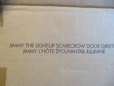 New Fall Decorations Jimmy The Light Up Scarecrow Door Greeter Clay Turkey Hay