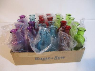 New 7" Decorative Colored Bottles