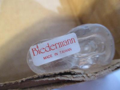 Biedermann Glass Candle Holders & Snowman/Christmas Tree Stocking Holders
