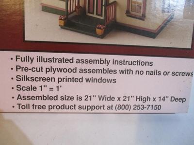 New The Orchid All Wood Dollhouse Kit