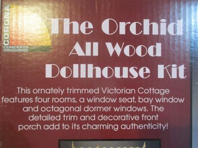 New The Orchid All Wood Dollhouse Kit