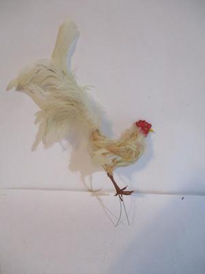 New Vintage Feathered Bird Rooster Christmas Tree Ornaments