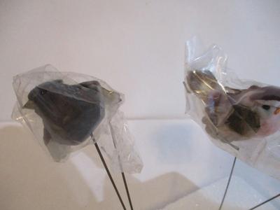 12 - New Vintage Feathered Bird Christmas Tree Ornaments
