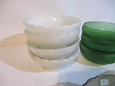 Hoosier Glass Bowl & E. O. Brody Planters
