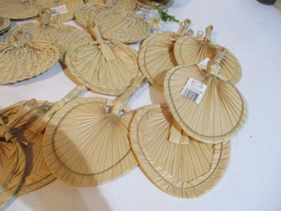 New Rattan Wicker Crafting Fans