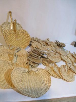 New Rattan Wicker Crafting Fans