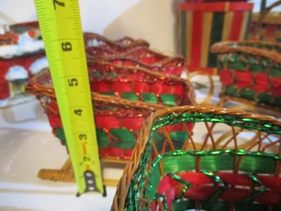 Assortment Of Wicker Planter Baskets