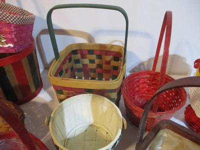 Assortment Of Wicker Planter Baskets