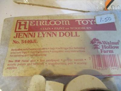 New Heirloom Toys Doll Pins & Stands Country Washboards Wooden Cutouts