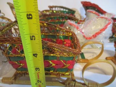 New Wicker Christmas Sleighs