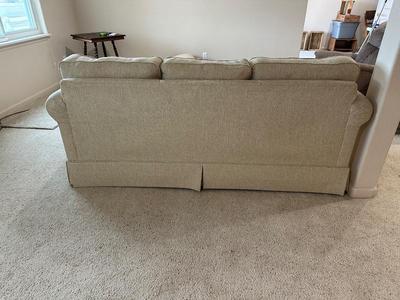 LIKE NEW TAN TWEED STYLE SOFA