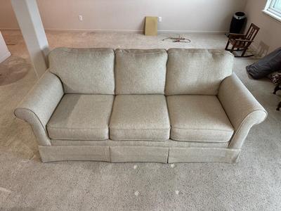 LIKE NEW TAN TWEED STYLE SOFA