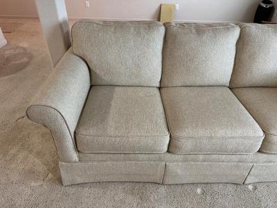 LIKE NEW TAN TWEED STYLE SOFA