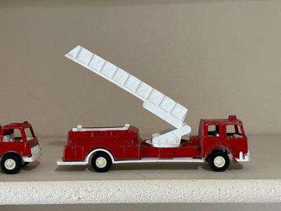 TOOTSIE TOY FIRE TRUCK AND CHEMICAL EXTINGUISHER TOYS