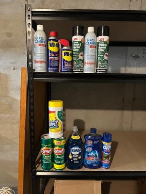 FULL OR NEARLY FULL CLEANING PRODUCTS & OTHER CHEMICALS