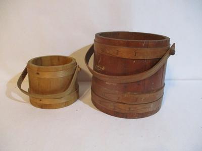 A Pair Of Buckets - 1 Putney Basketville Vermont Bucket