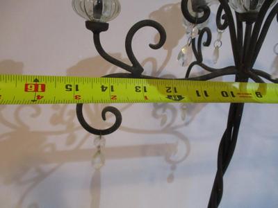 Black Gothic Candelabra 5 Lite Candle Holder