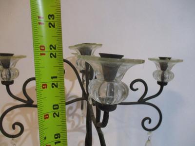 Black Gothic Candelabra 5 Lite Candle Holder
