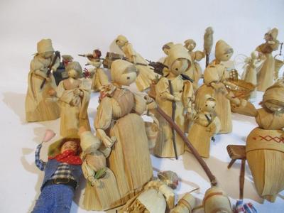 New Handmade Corn Husk Doll Figurines & Crafts #235