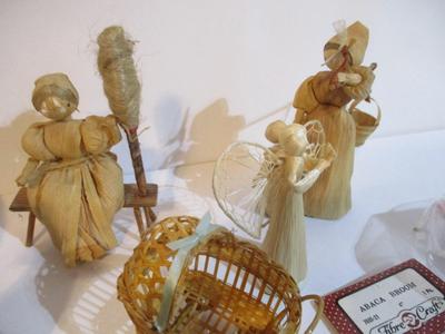 New Handmade Corn Husk Doll Figurines & Crafts #235