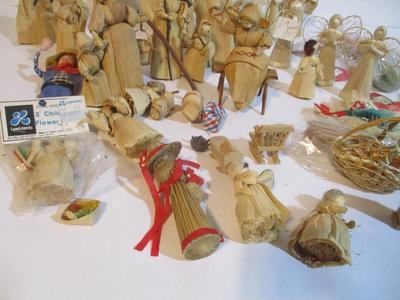 New Handmade Corn Husk Doll Figurines & Crafts #235