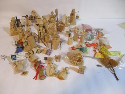 New Handmade Corn Husk Doll Figurines & Crafts #235
