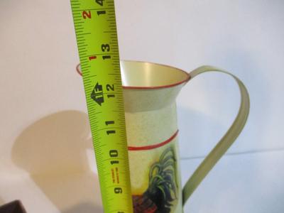 New Rooster Tin Pitcher & Rooster Metal Nesting Boxes & Basket