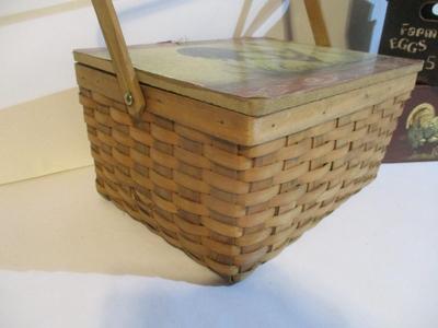 New Rooster Tin Pitcher & Rooster Metal Nesting Boxes & Basket