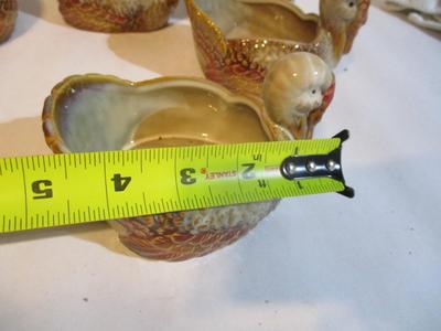 8 - New Better Homes & Gardens Stoneware Turkey Dish Decor 5" Wide