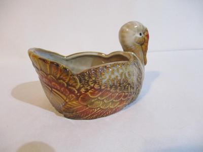 8 - New Better Homes & Gardens Stoneware Turkey Dish Decor 5" Wide